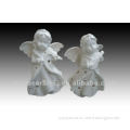 plain white porcelain angel figurines